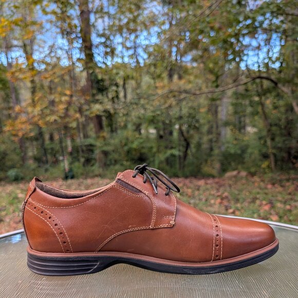 Men\'s Nunn Bush Brown Leather Dress Oxford Shoes Size 13 M